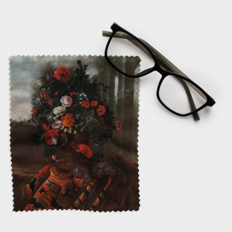 Ściereczka do okularów – Augustyn Dubuisson, Waza z kwiatami i...