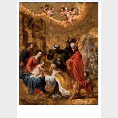 Pocztówka –Dawid Teniers starszy Pokłon Trzech Króli, 2. ćw....