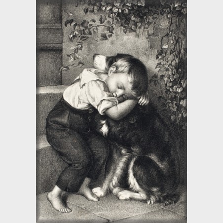 Magnes – Fritz Meyer wg J. W. Schütze, Śpiący chłopiec i pies,...