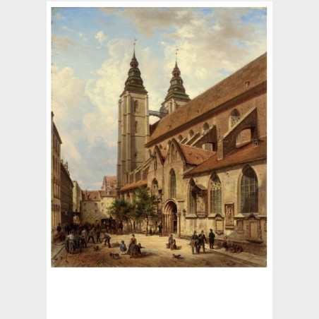 Pocztówka – Adelbert Woelfl, Kościół św. Marii Magdaleny we...