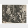 Pocztówka – Lucas Vorsterman I wg Petera Paula Rubensa, Hołd Trzech Króli