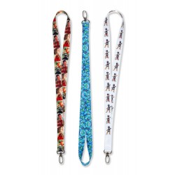 Smycz z nadrukiem - Fragment haftu z przyramka koszuli kobiecej