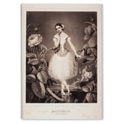 Notes A6 – Paul Bürde, Tancerka Marie Taglioni jako Thea w balecie o tym samym tytule