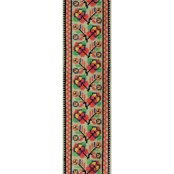 Zakładka – Fragment serwetki z haftem krzyżykowym