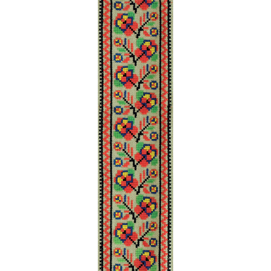 Zakładka – Fragment serwetki z haftem krzyżykowym