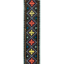 Zakładka – Fragment ręcznika z haftem płaskim, lata 30. XX w., Deletyn, Huculszczyzna